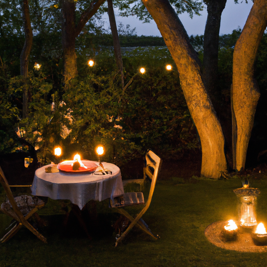 Sådan planlægger du den perfekte romantiske aften i din have